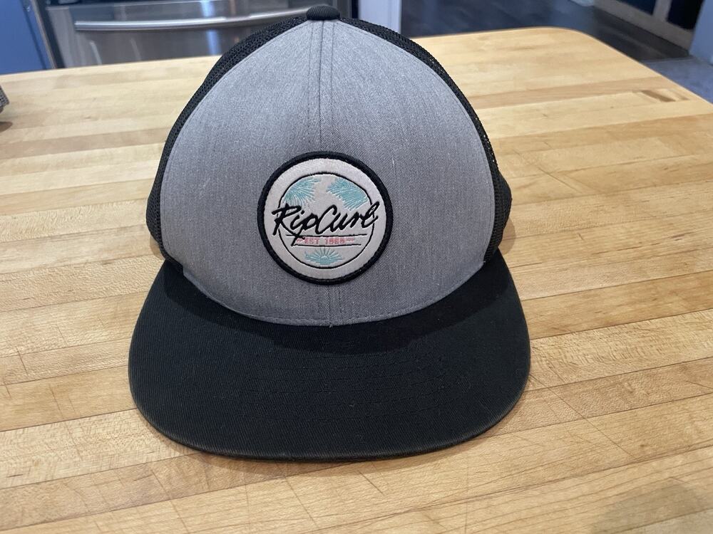 Rip Curl Men’s Trucker Hat – Navy & Teal – Adjustable Mesh Back Cap